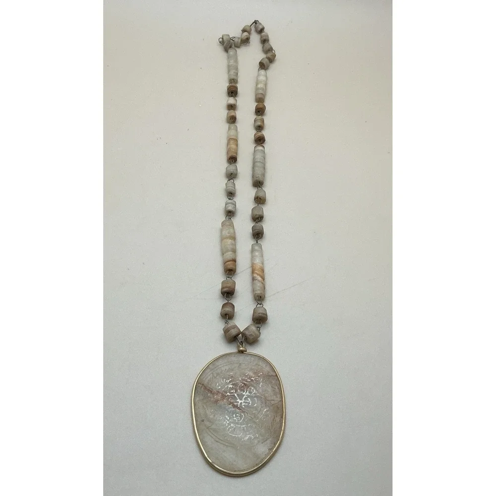 Vintage‎ Mayan Etched Agate Calendar 13